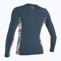 Дамско плуване с дълъг ръкав O'Neill Side Print Rash Guard copen blue/painted tropics 2