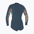Дамска плувна пяна O'Neill Bahia 2/1 Front Zip Short Spring Copen blue/painted tropics/copen blue 2