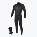 Мъжки неопренов костюм за плуване O'Neill Mutant Legend 5/4 mm Chest Zip with Hood Full black/tempered steel