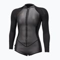 Дамски неопренов костюм за плуване O'Neill Bahia 2/1 mm Front Zip Short Spring glide black/black