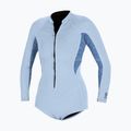 Дамски неопренов костюм за плуване O'Neill Bahia 2/1 mm Front Zip Short Spring chambray blue/surf abstract
