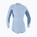 Дамски неопренов костюм за плуване O'Neill Bahia 2/1 mm Front Zip Short Spring chambray blue/surf abstract 2