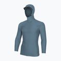 Мъжка блуза с дълъг ръкав за плуване O'Neill Hyperfreak Skins Rash Guard Hooded blue fusion/blue fusion