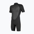 Мъжки неопреннов костюм за плуване O'Neill Reactor-2 2mm Back Zip SS Spring HJ5 black/black