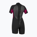 Дамски неопренов костюм за плуване O'Neill Reactor-2 2mm Back Zip SS Spring IS7 black/punk pink 2