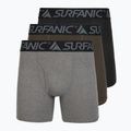 Мъжки термоактивни боксерки Surfanic Carbondri 3 чифта black/grey/khaki