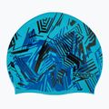 Детска шапка за плуване Speedo Slogan Print синьо/черно