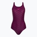 Speedo Boomstar Allover Muscleback дамски бански от една част черен/розов 68-12299B344