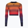 Speedo Дамски топ за плуване с дълъг ръкав Wrap Back Top blue/orange