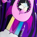 Детски бански костюм от една част Speedo Digital Placement лилаво и черно 3