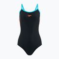 Дамски бански костюм от една част Speedo Dive Thinstrap Muscleback black / volcanic orange
