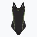 Дамски цял бански костюм Speedo Panel Muscleback black/green