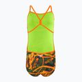 Дамски бански костюм от една част Speedo Allover Vback salso / black / olive 2