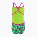 Дамски бански костюм от една част Speedo Allover Vback atomic lime / electric pink / fake green 2