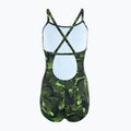 Дамски бански костюм от една част Speedo Allover Fixed Crossback black / atomic lime 2