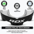 Детски протектор за челюст RDX Mouth Junior black/white 3