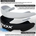Протектор за челюст RDX Mouth black/white 2