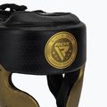 Боксова каска RDX L1 Mark Pro Cheek Training Head Guard golden 4