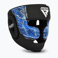 Боксова каска RDX New Aura F17 Head black/blue