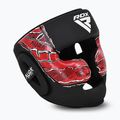 Боксова каска RDX New Aura F17 Head black/red 2
