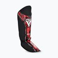 Протектори за пищял и стъпала RDX Instep New Aura F17 Shin black/red 3