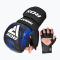 Ръкавици за граплинг RDX IMMAF Approved Shooted Grappling blue 2