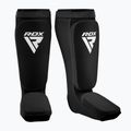 Протектори за подбедрица RDX Hosiery Shin Instep Foam tibia protectors black/white