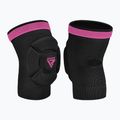 RDX K5 Hosiery Knee Foam протектори за колене черни/розови 2