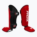 RDX T1 Shin Instep Guards протектори за пищяли и стъпала червено/бяло 2
