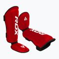 RDX T1 Shin Instep Guards протектори за пищяли и стъпала червено/бяло 3