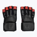 Тренировъчни ръкавици RDX L4 Finger Weightlifting Leather red/black 2