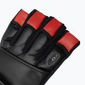Тренировъчни ръкавици RDX L4 Finger Weightlifting Leather red/black 4