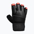 Тренировъчни ръкавици RDX L4 Finger Weightlifting Leather red/black 3