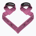 Каишки за вдигане на тежести RDX S4 Weightlifting Wrist Straps pink 2