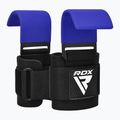 Каишки за вдигане на тежести с кукички RDX W5 Weight Lifting Hook Strap blue