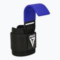 Каишки за вдигане на тежести с кукички RDX W5 Weight Lifting Hook Strap blue 2