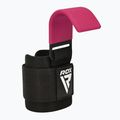 Каишки за вдигане на тежести с кукички RDX W5 Weight Lifting Hook Strap pink 2