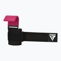 Каишки за вдигане на тежести с кукички RDX W5 Weight Lifting Hook Strap pink 4