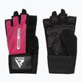 Тренировъчни ръкавици RDX Gym Workout W1 pink