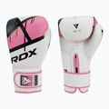 Дамски боксови ръкавици RDX BGR-F7 в бяло и розово BGR-F7P