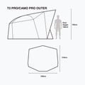 Nash Tackle Titan T2 Camo Pro зелена риболовна палатка T4236 8