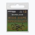 Сребърни куки Drennan Wide Gape Specialist Barbless HEWGSB012