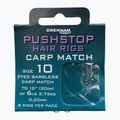 Drennan Pushstop H'Rig Carp Match лидер със стопер кука без бодли + линия 8 бр. прозрачен HNQCMA014