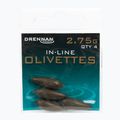 Drennan маслинови тежести с игла 4бр. кафяви TOOIO275