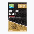 Preston Natural N-30 риболовни куки 15 бр. черни P0150067