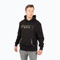 Суитшърт за риболов с качулка Fox LW Print Pullover черен CFX1 2