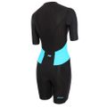 Дамски костюм за триатлон ZONE3 Activate SS Full Zip Trisuit black/turquoise 2