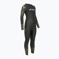 Дамски неопренов костюм за триатлон Zone3 Thermal Aspect Breaststroke 2,5 mm black/orange/yellow