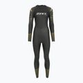 Дамски неопренов костюм за триатлон Zone3 Thermal Aspect Breaststroke 2,5 mm black/orange/yellow 2