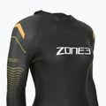 Дамски неопренов костюм за триатлон Zone3 Thermal Aspect Breaststroke 2,5 mm black/orange/yellow 4